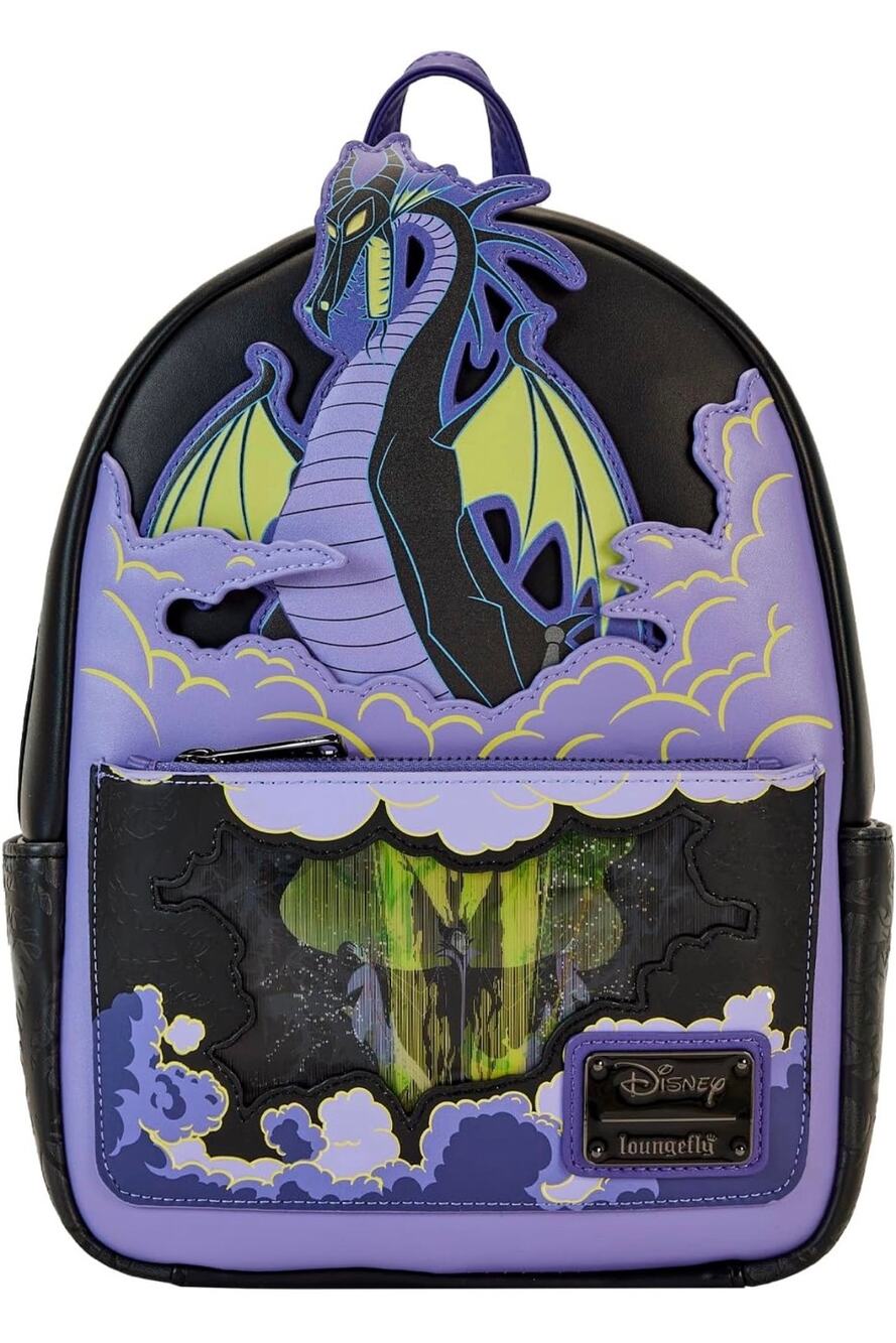Loungefly Disney Backpack Maleficent Dragon Lenticular and GITD Mini Backpack